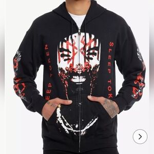 SOLD -- NWT Deadstock Hot Topic Sleep Token Vessel Face Hoodie Zip Up XL